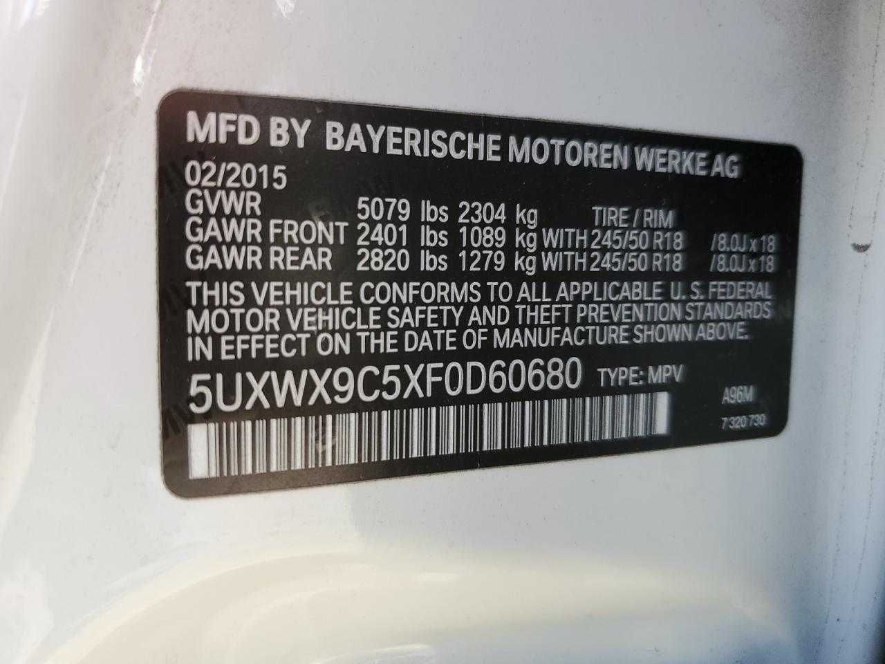 2015 BMW X3 xDrive28i