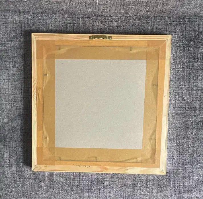 Obraz szydełkowy ręcznie robiony Jan Paweł II Papież Kotunia ślub rama