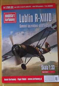 Lublin R-XIIID 1:33 modelarz kartonowy