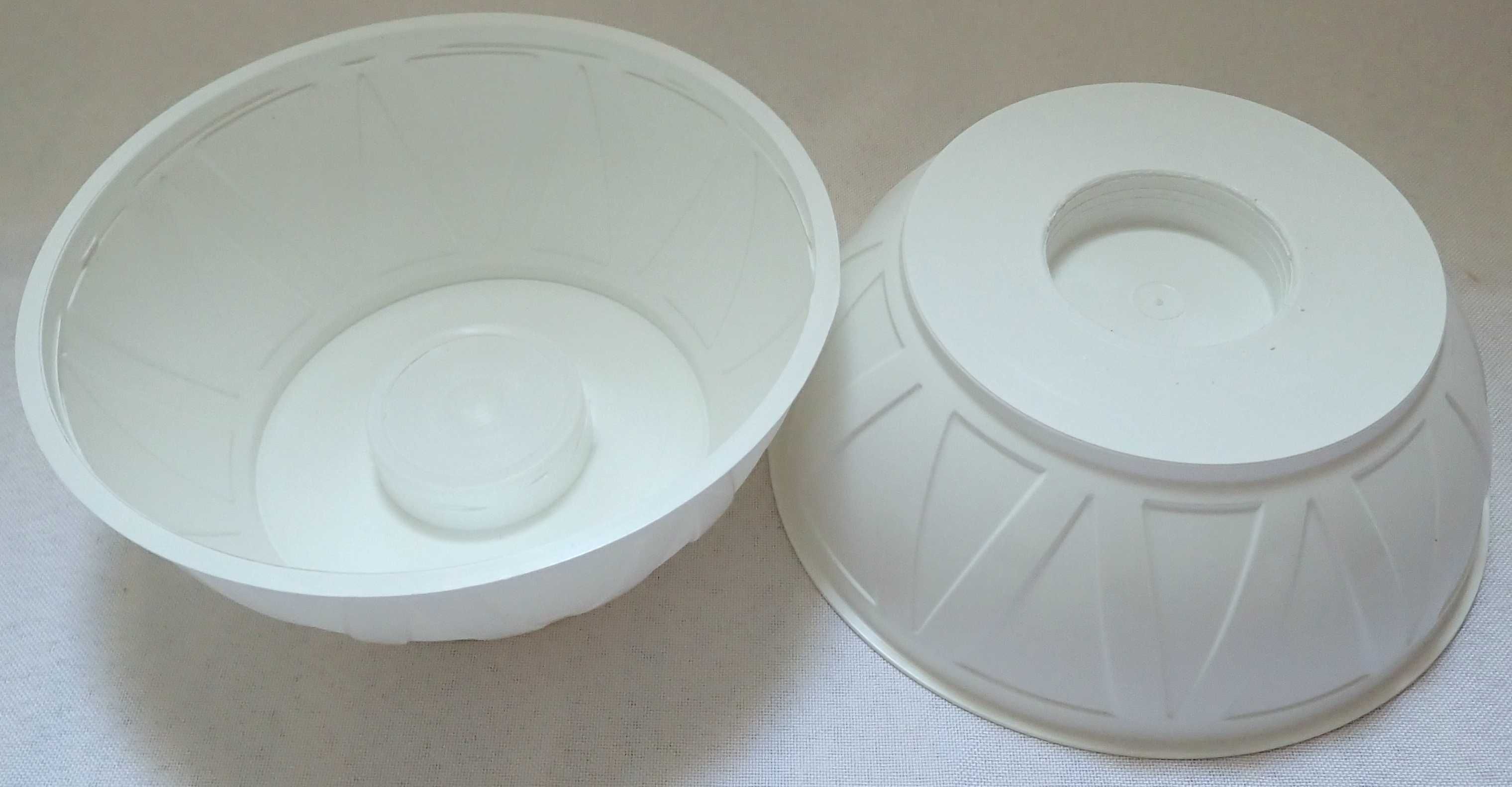 Miski 18 cm ZŁOTE, białe na stroiki do kompozycji M18KR