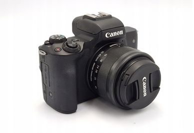 Aparat fotograficzny Canon EOS M50 Mark II korpus + obiektyw czarny
