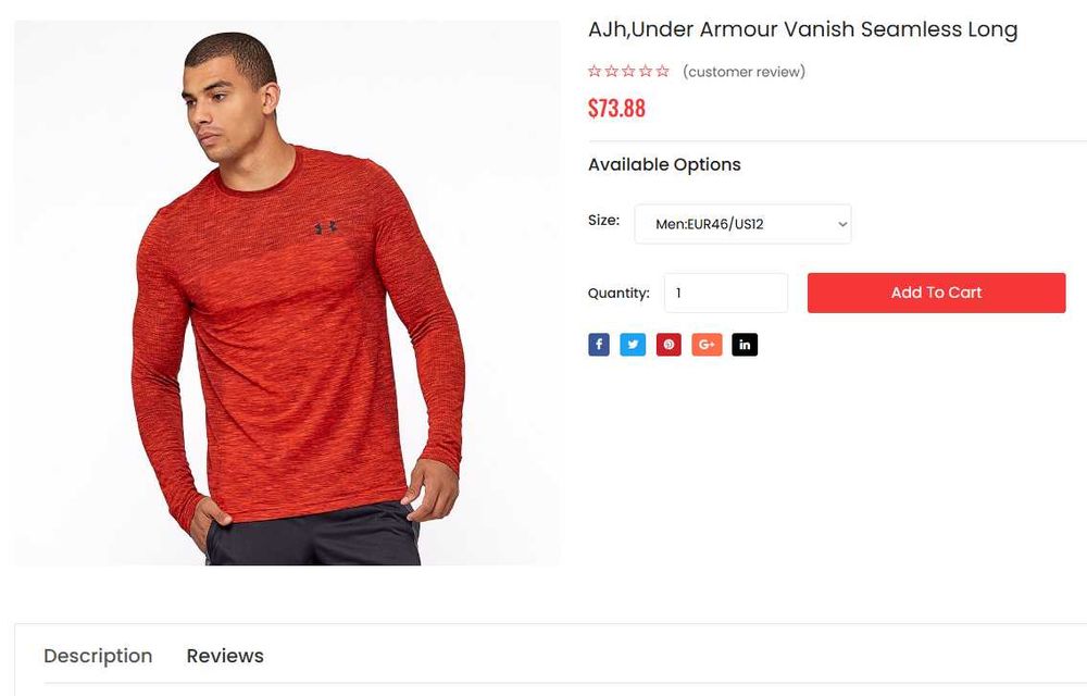 Мужской лонгслив футболка Under Armour LS SIPHON LS (М-Л)