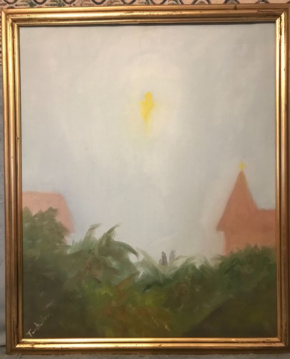 Kolekcja obrazów olejnych na płótnie (5 obrazów), II połowa XX w.