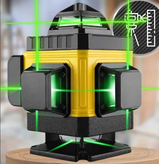 Poziomica Laserowa 4D Linii Krzyżowa 360 Zestaw Laser Statyw Bateria