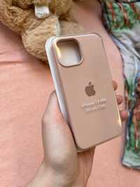Case iPhone 13 mini etui silikonowe nowe logo apple sand pink