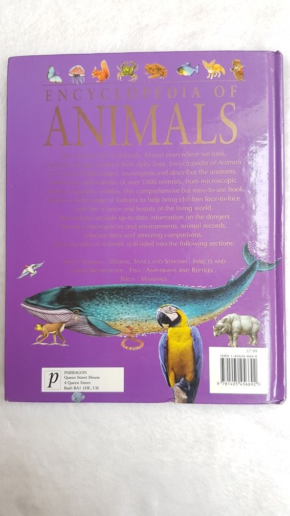 Encyclopedia of Animals Encyklopedia zwierząt po angielsku Książka