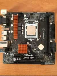Материнська плата ASRock H110M-HDV R3.0 + Pentium G4560