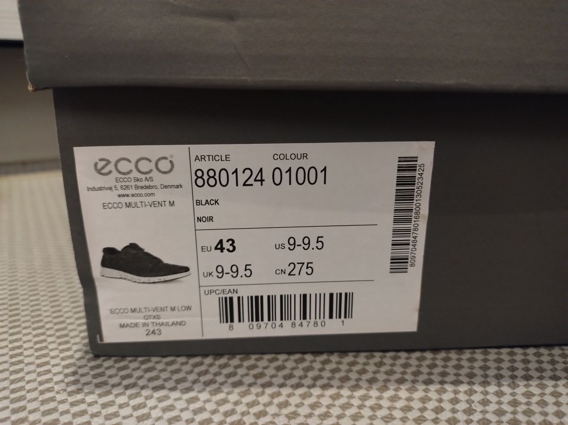 Męskie buty, sneakersy Ecco multi vent M, GTX, rozmiar 43
