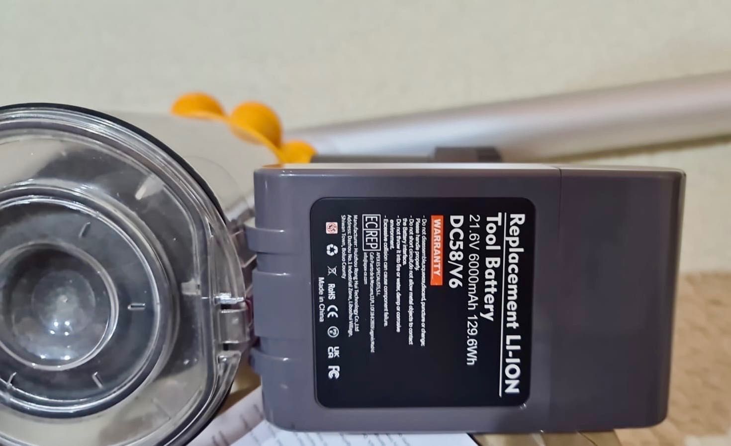 Odkurzacz pionowy DYSON V6 6000mAh nowa bateria!