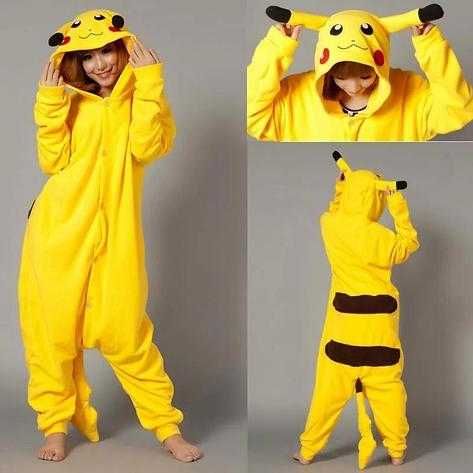 Пижама кигуруми для детей и взрослый. Костюм кегуруми  стич. пикачу