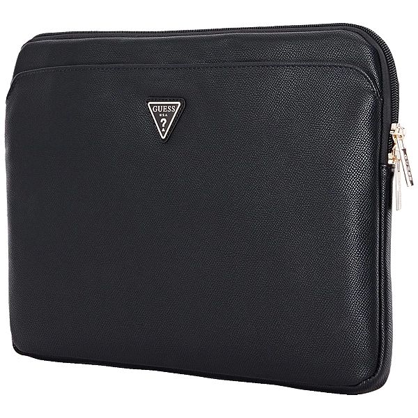 Torba Guess Sleeve Grained Zipper Pocket Triangle Logo na laptopa 14"-