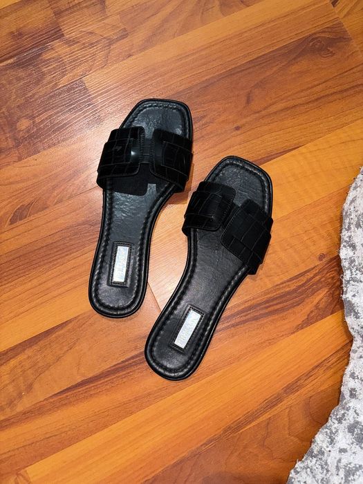 Шлёпки в стиле эрмес