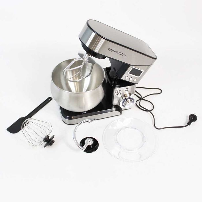 Міксер планетарний з чашею 6л, 4000Вт/ Кухонний тістоміс для дому