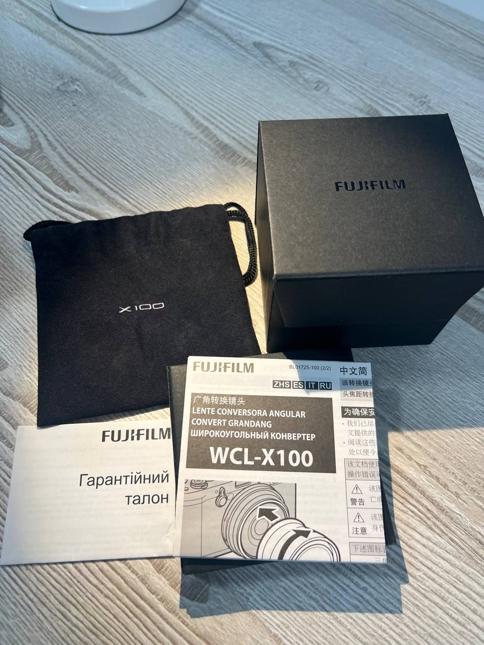 Конвертор Fujifilm WCL-X100 Wide Conversion Lens silver