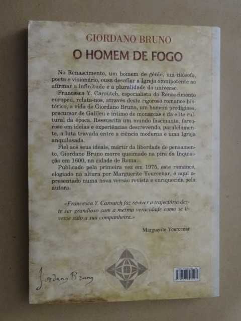 O Homem de Fogo de Francesca Y. Caroutch - 1ª Edição