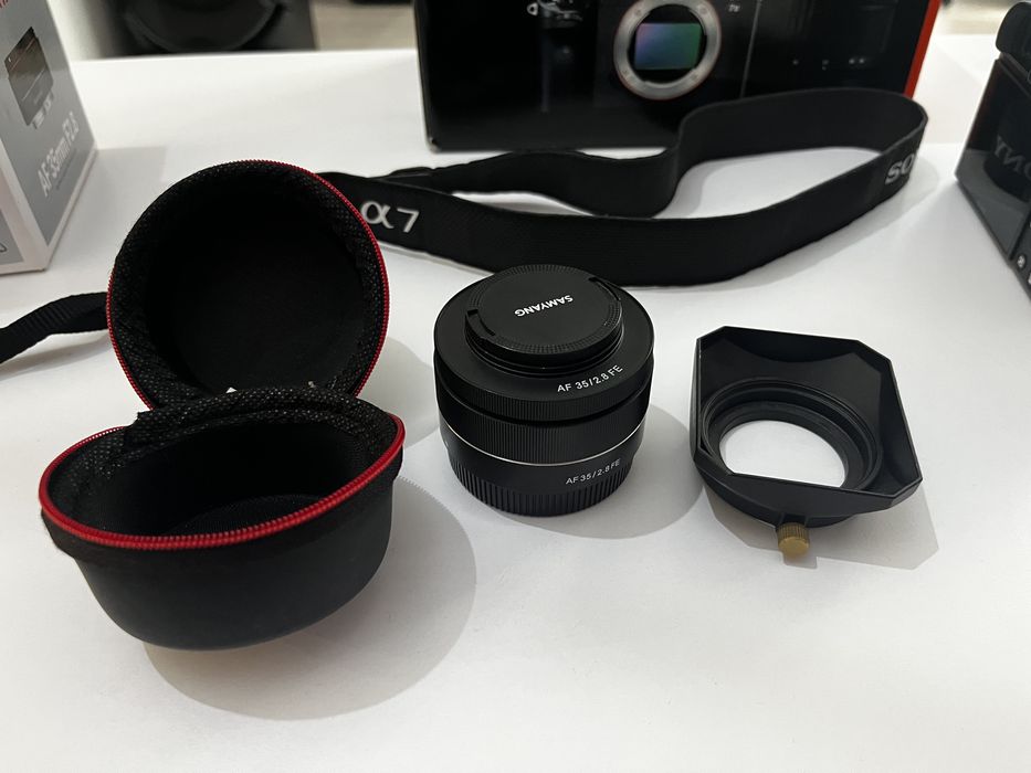 Aparat sony a7 II + obiektyw samyang af 35mm f 2.8