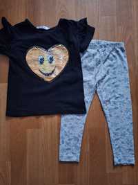 Bluzeczka +legginsy roz.104/110