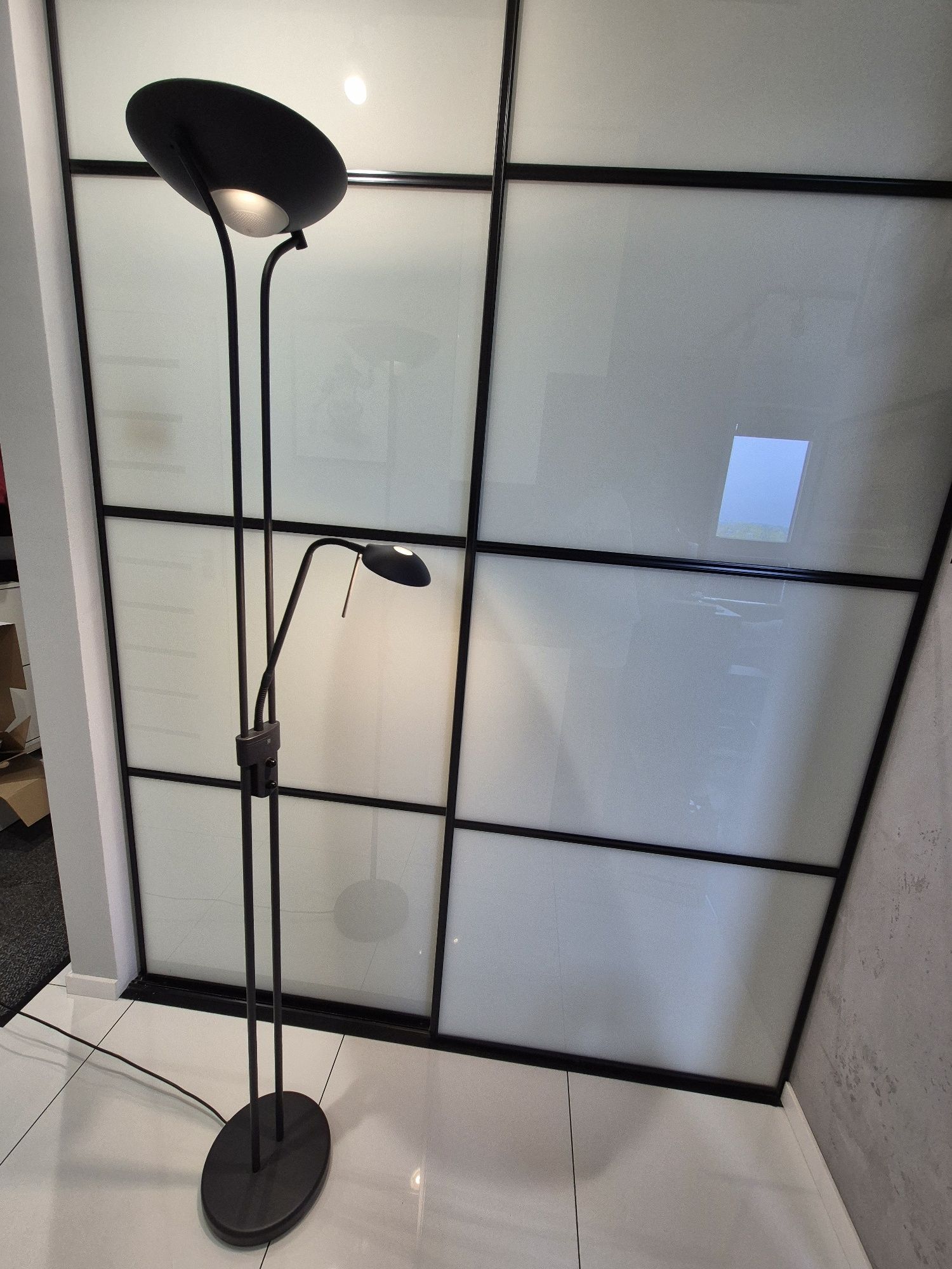 Lampa podłogowa grafit led 19W 5W