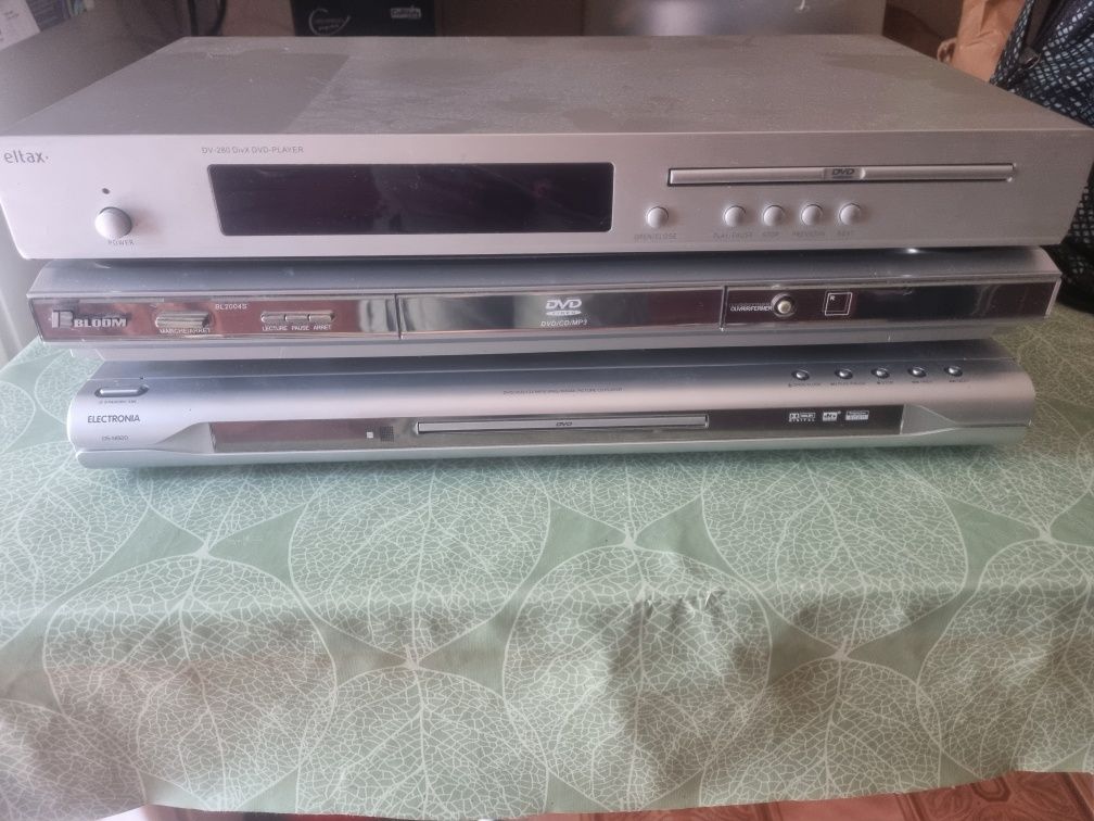 3 leitor de dvd como novos
