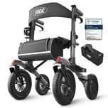 Składany wózek inwalidzki rollator chodzik  VOCIC 135 KG SZARY