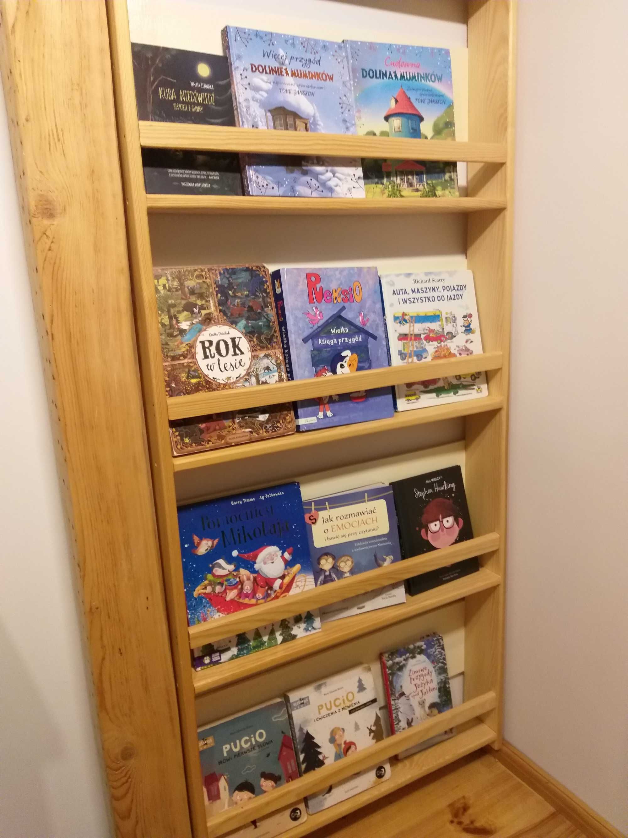 Biblioteczka półka na książki drewniana