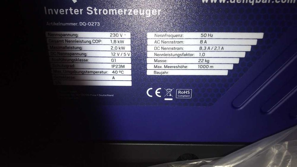 Генератор інверторний Німеччина 2кв