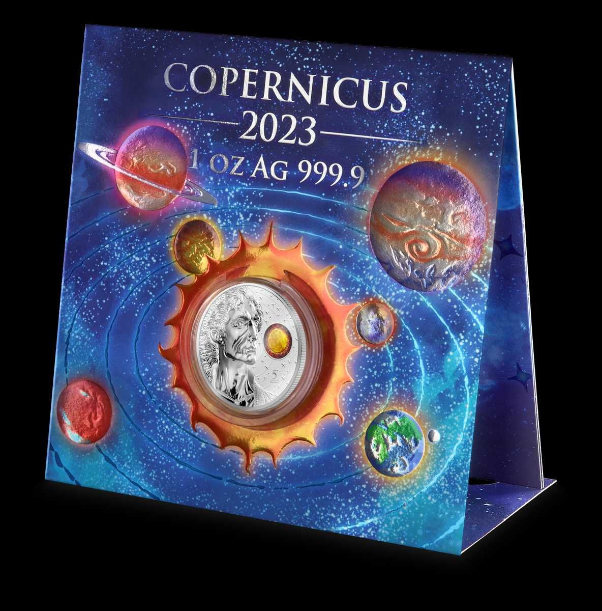 Copernicus -2023 Malta – 5 Euros – 1 Onça Prata .9999 BU