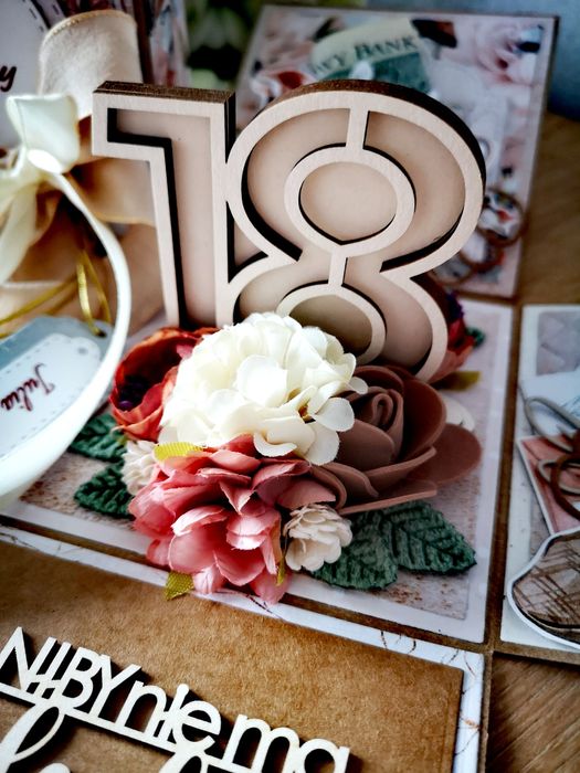 Exploding box, pudełko, kartka, 18stka, urodziny, personalizowane