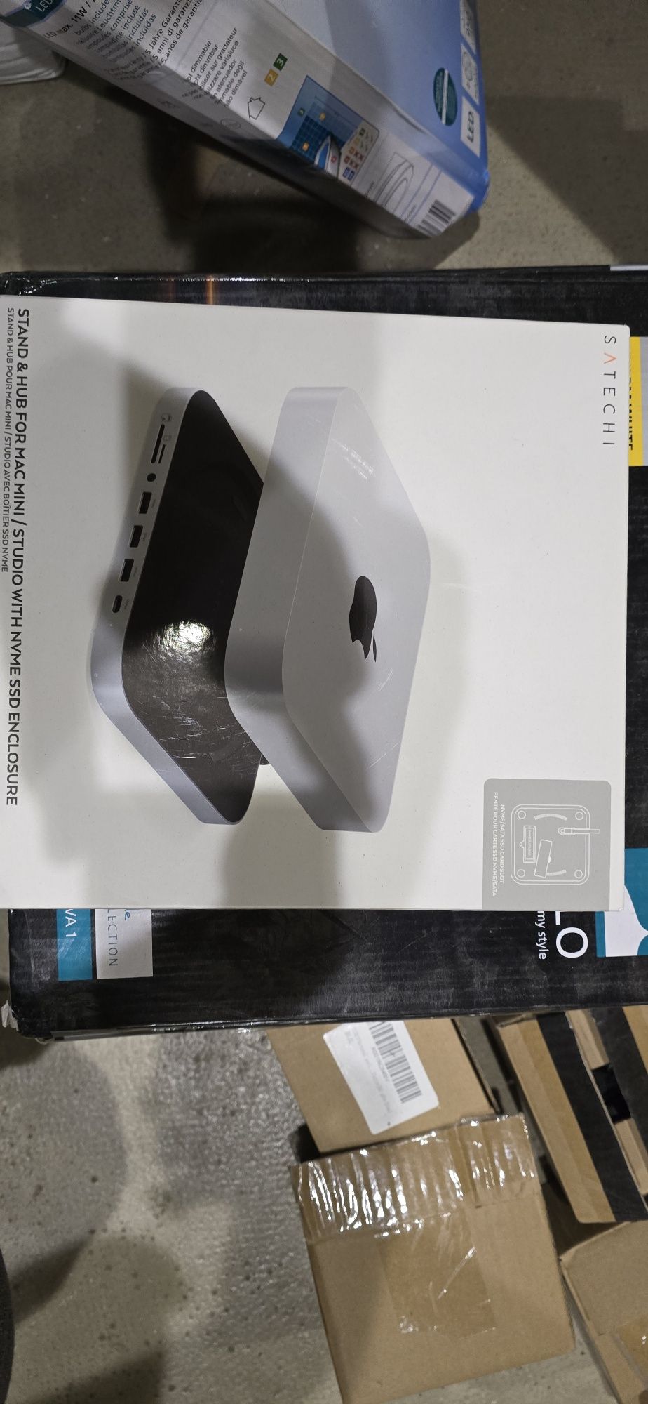 Підставка Хаб Satechi для Mac Mini/Studio з корпусом SSD NVMe