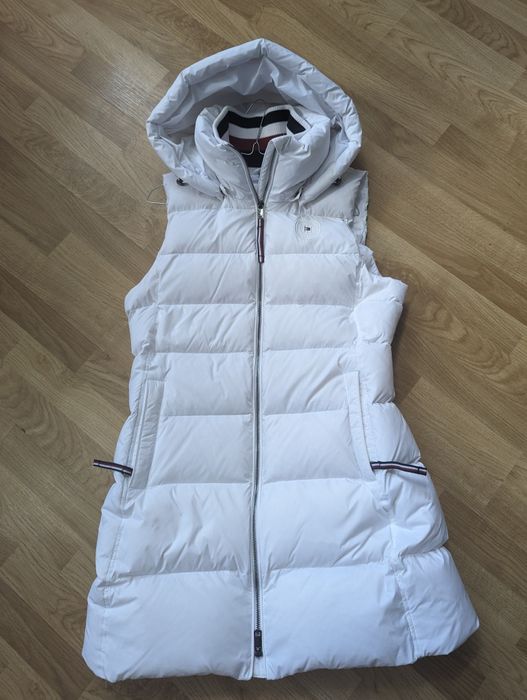 Kamizelka długa biała Tommy Hilfiger