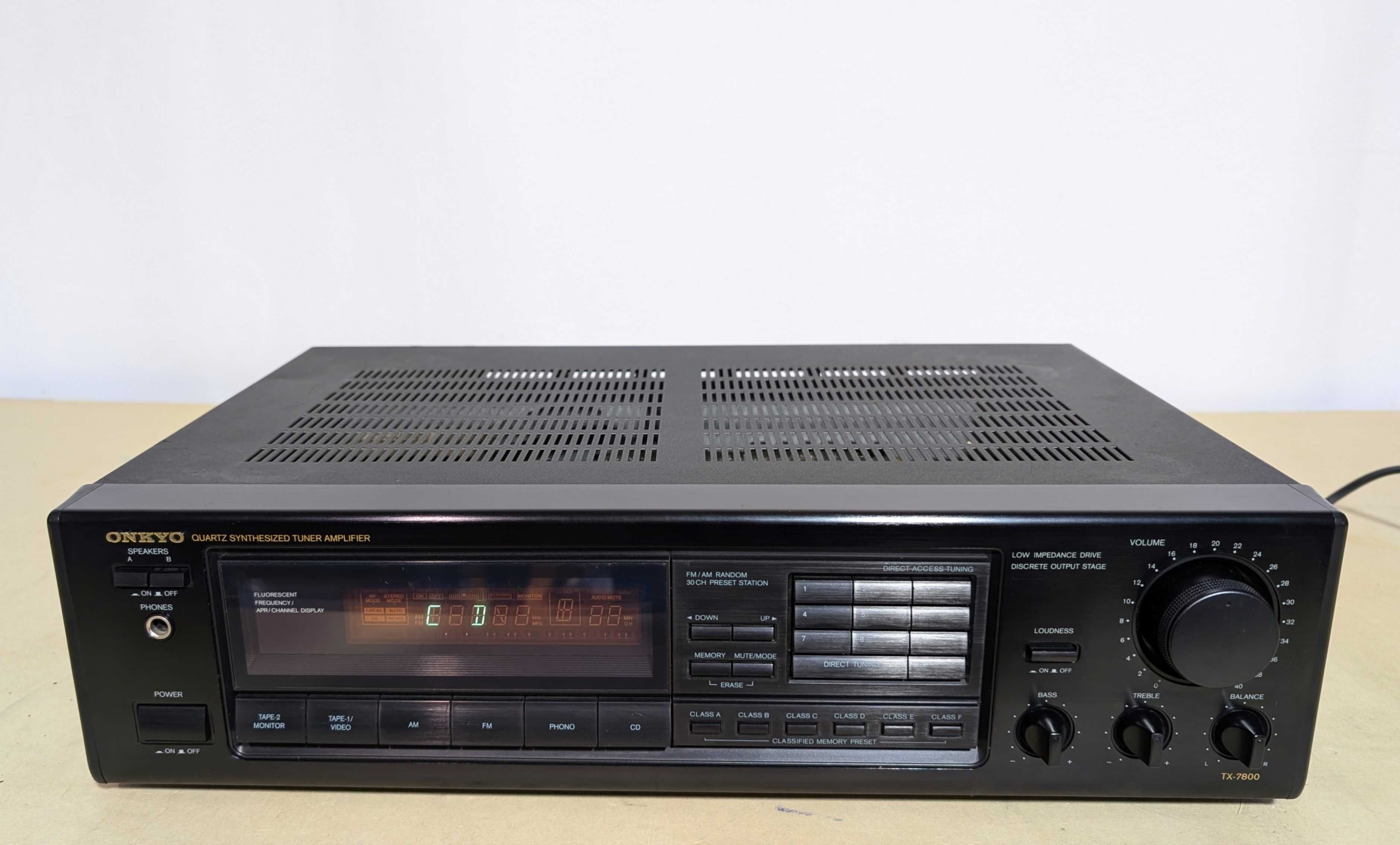 Стерео ресивер Onkyo TX-7800,/FM/50 Вт/канал/4-8 Ом/Phono/Малайзія
