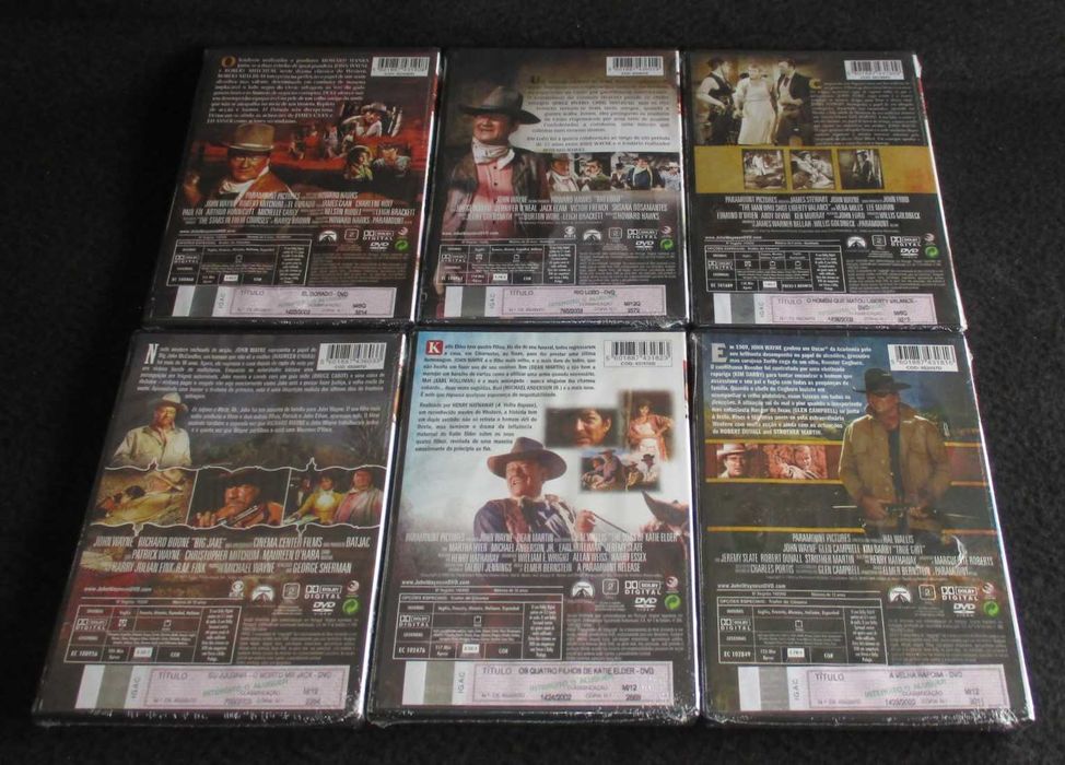 Colecção John Wayne Westerns DVD NOVO SELADO