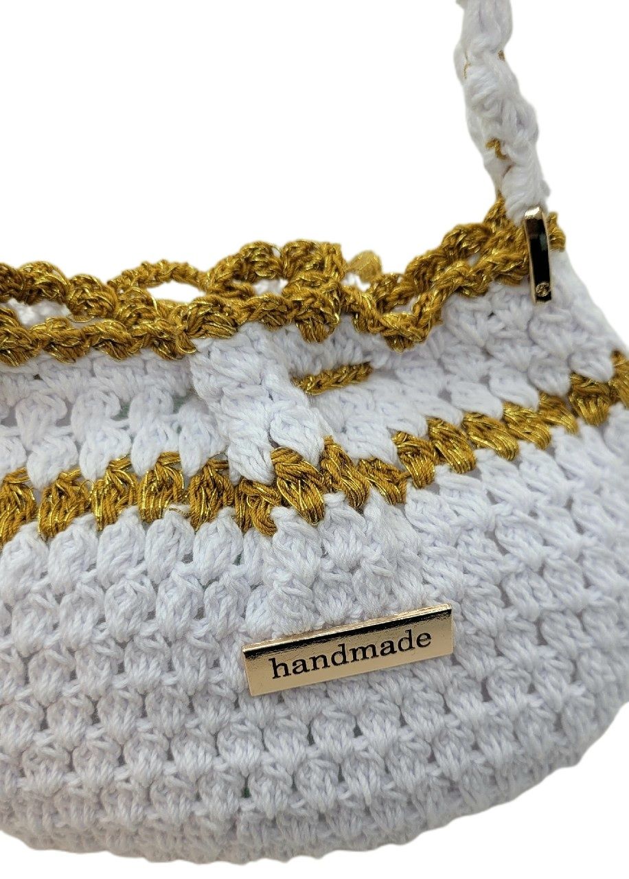 Torebka woreczek z kordonka-handmade