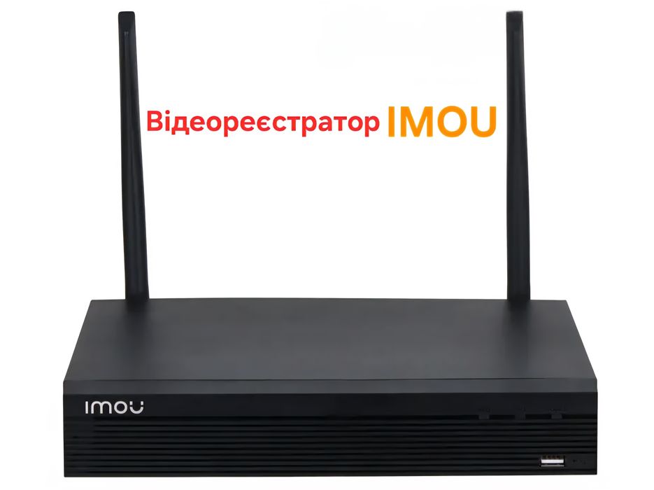 WiFi 100м відеореєстратор IMOU на 8 каналів NVR1108HS-W-S2 Full HD