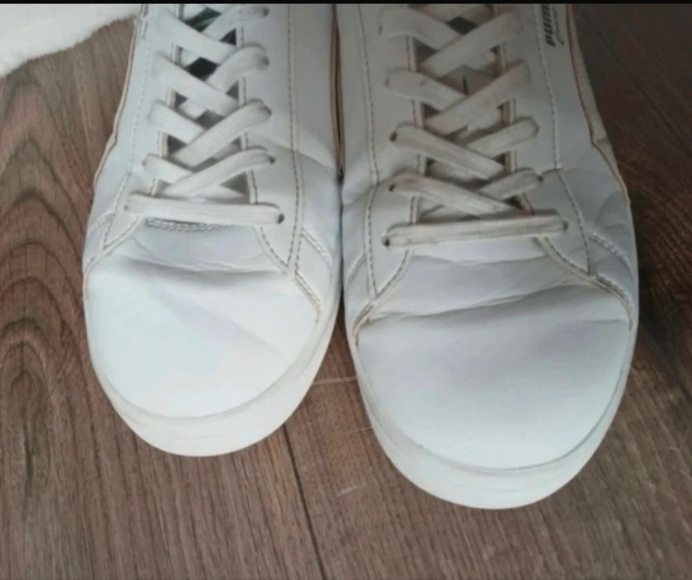 Białe buty sportowe sneakersy męskie Puma Court 42