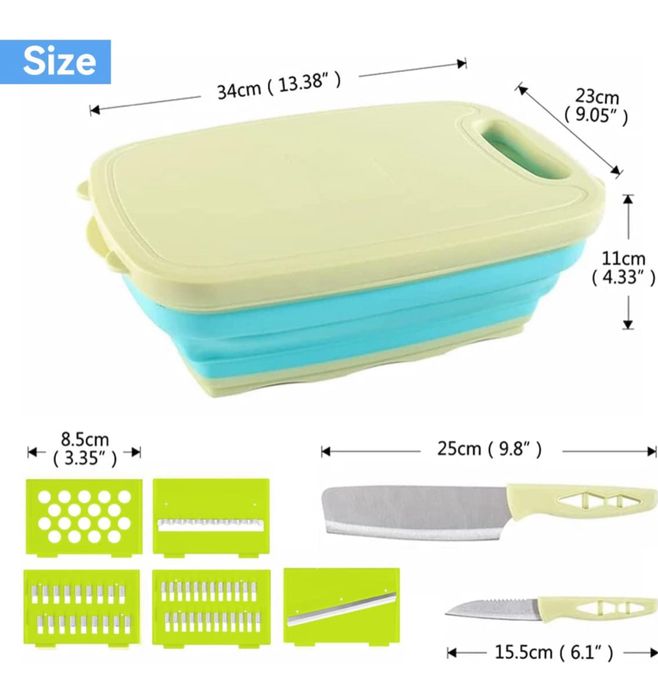 Składana deska do krojenia, wielofunkcyjna