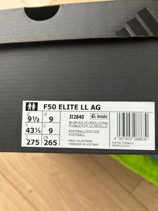 Adidas F50 Elite LL FG 43 1/3 gwarancja oryginalne korki lanki
