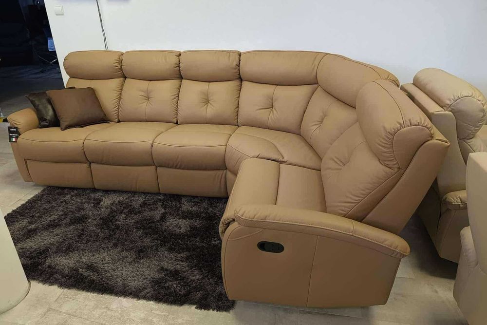 -35% Narożnik Lima - 2x funkcja relaks, kolor cappuccino! Od zaraz!