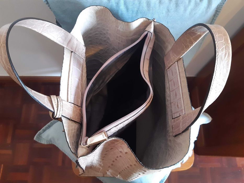 Mala original FURLA, rosa suave, nunca usada, c/dustbag e saco