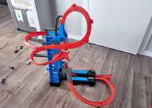Hot Wheels podniebna kraksa tor wyscigowy