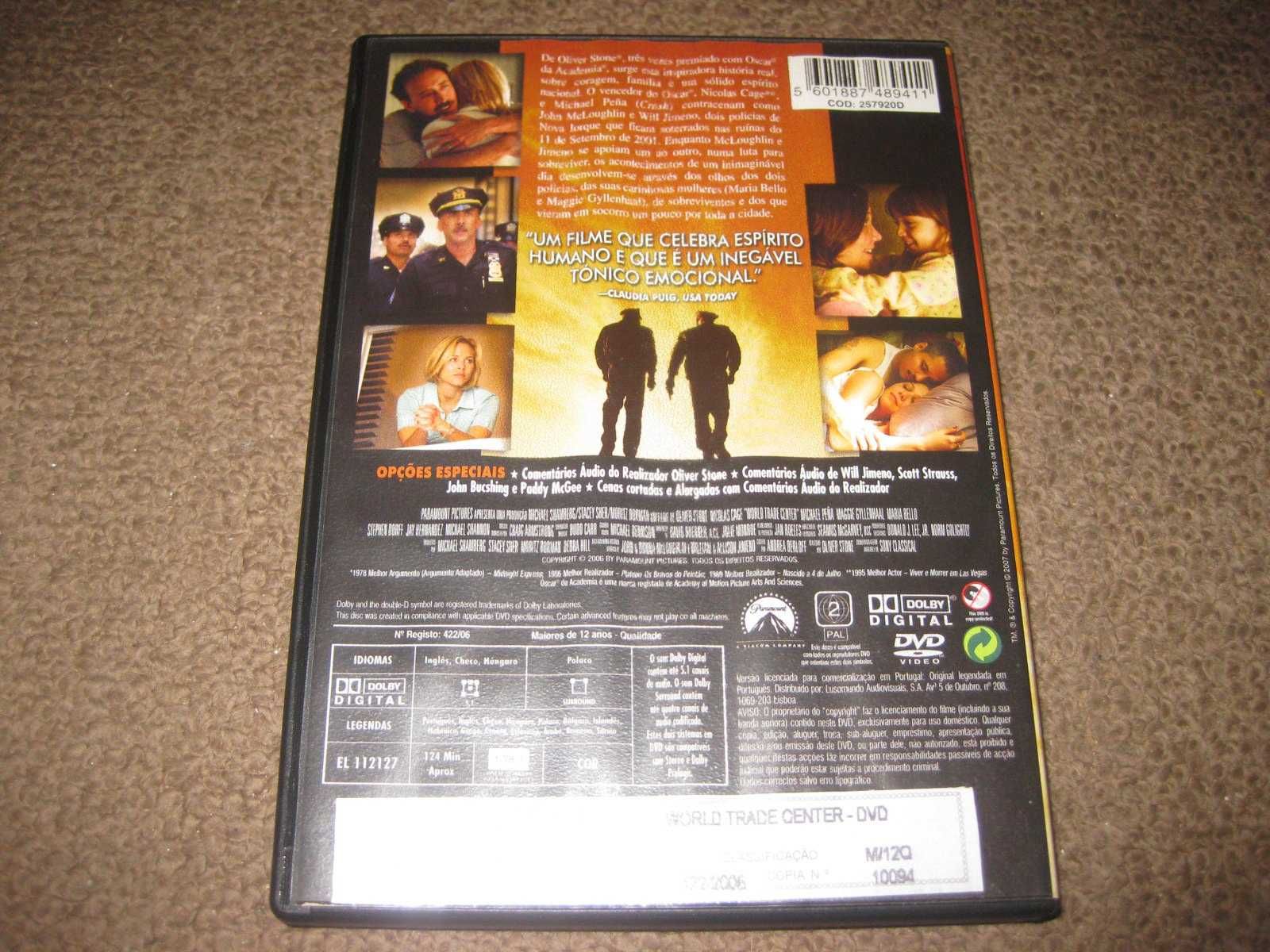 DVD "World Trade Center" com Nicolas Cage