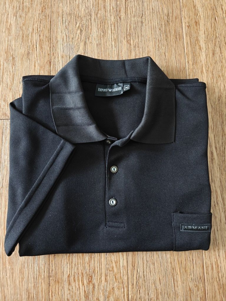 Koszulka Armani M męska t-shirt polo kołnierzyk bawełniana