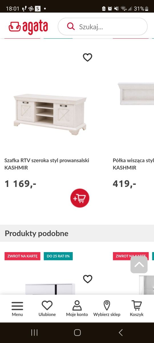 Szafka RTV Agata Meble