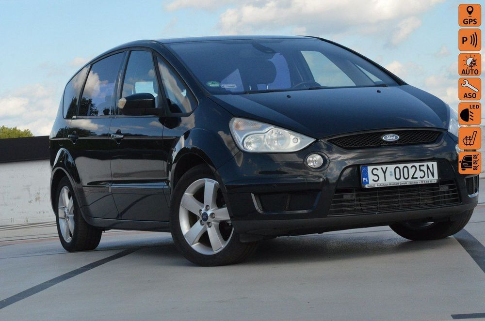 Ford S-Max 2.2 TDCI 175 KM Titanium Convers/Ele.fotele+grzane+szyba/Alu/Parktroni