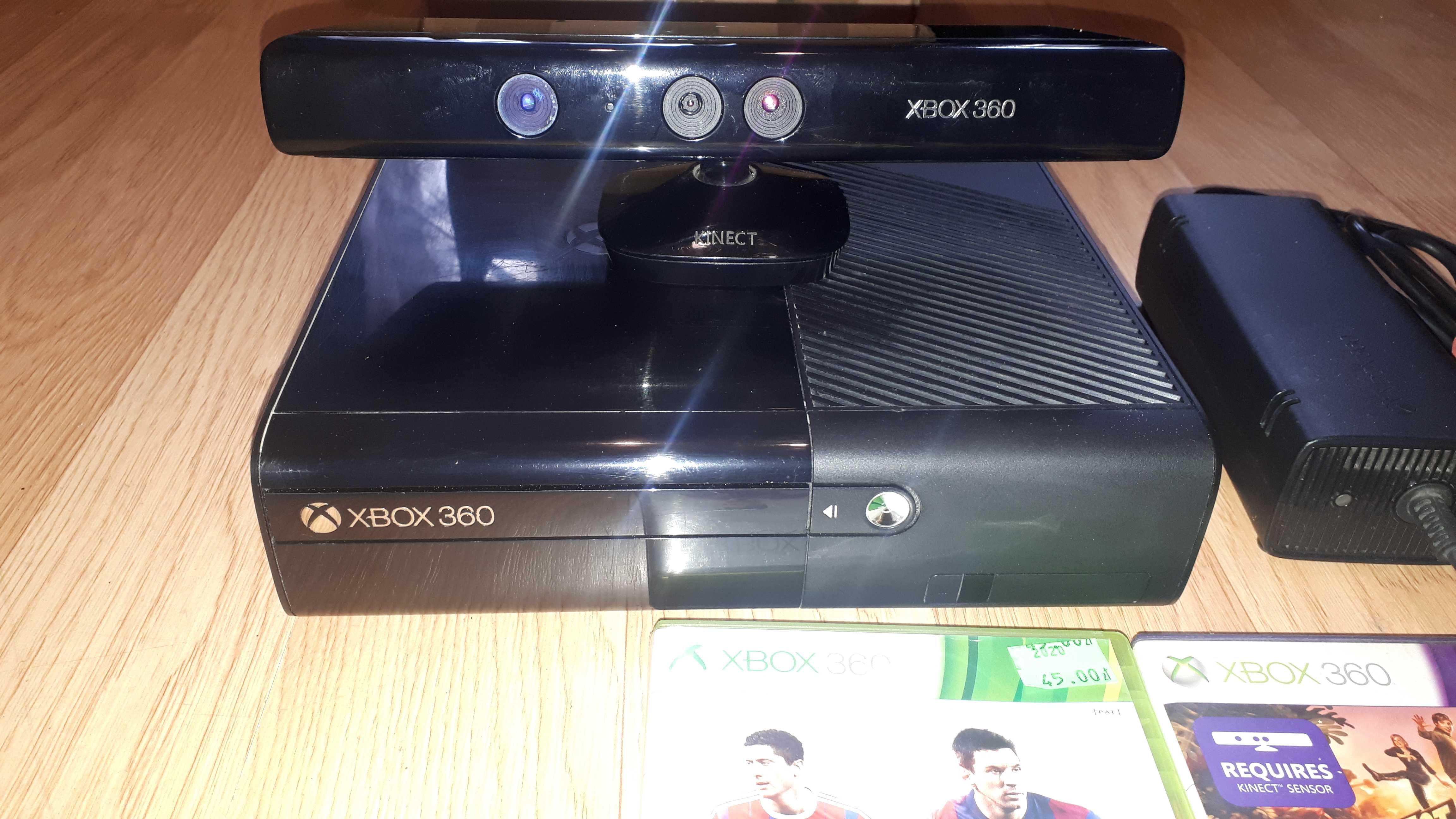 Xbox 360 kinect plus gry