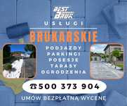 Układanie kostki brukowej Ogrodzenia Koparko Ładowarka Koparka Piasek