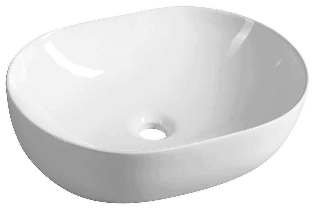 Umywalka ceramiczna nablatowa 49x36 cm, biały Odbiór Lublin
