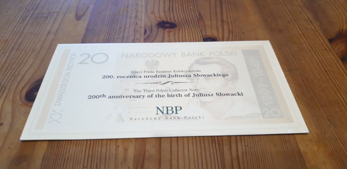 20 zł Słowacki NISKI NUMER banknot kolekcjonerski