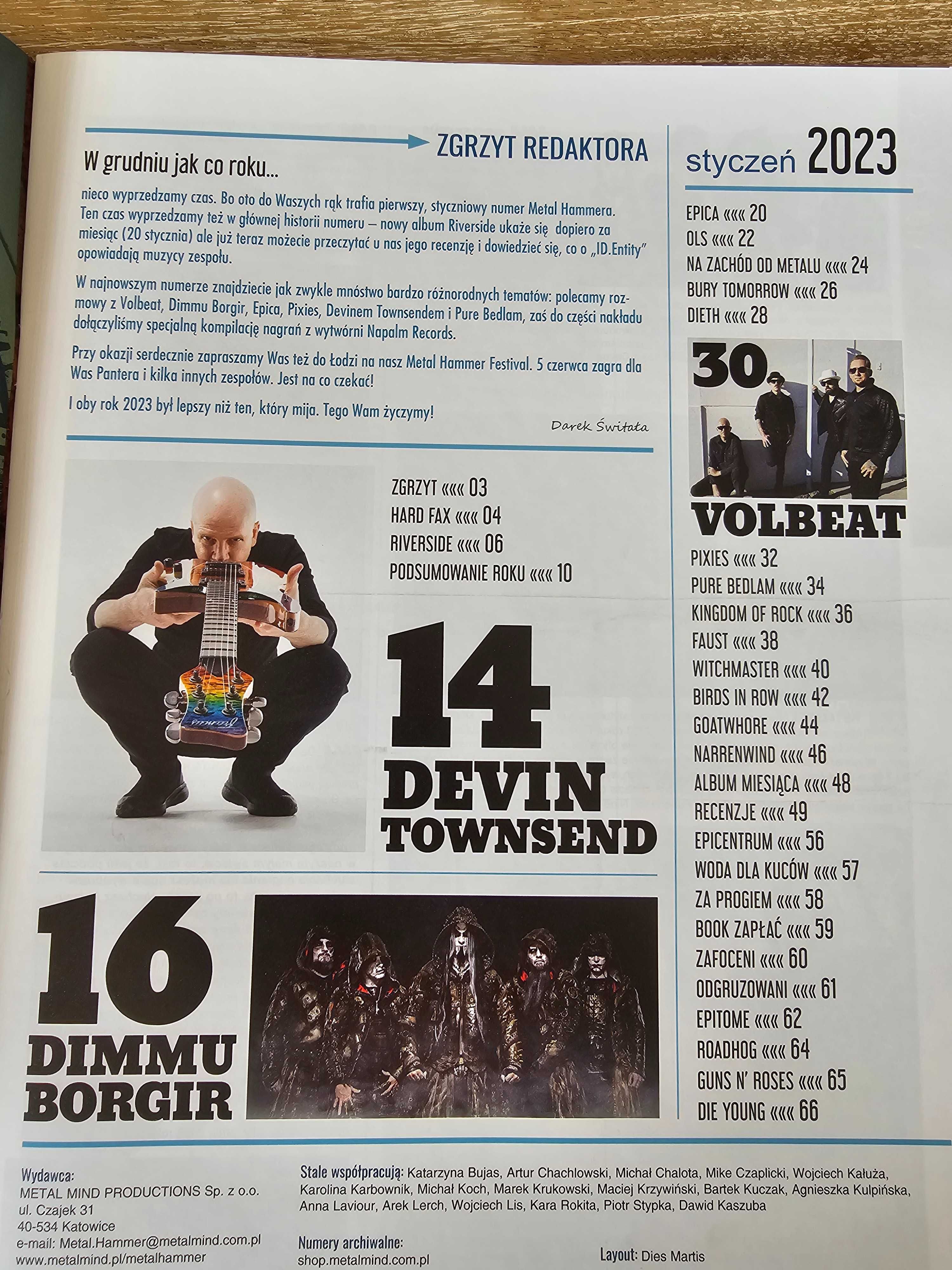 Metal Hammer 379 1/2023 - Riverside, Volbeat, Epica, Dimmu Borgir