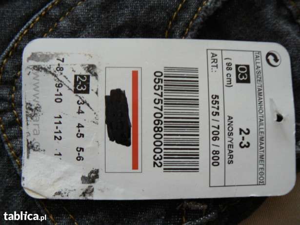 Spodnie Zara kids dla dziewczynki 2-3 lata,98cm,nowe,WARSZAWA